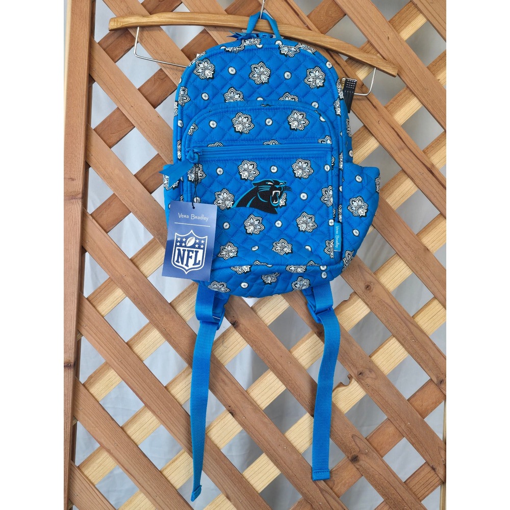 Vera Bradley NFL Small Backpack Carolina Panthers Blue Bandana‎ NWT -New